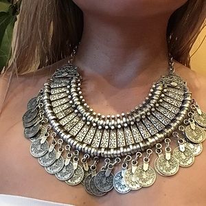 Coin Silver Boho Necklace